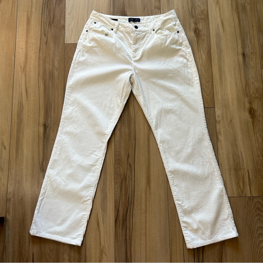 Talbots Cream Straight Leg Pants